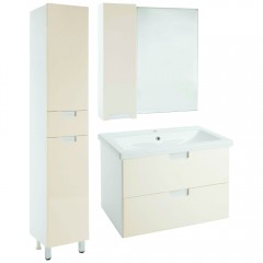 Зеркало-шкаф Bellezza Пегас 90 L бежевый