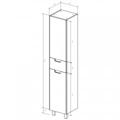 Пенал Bellezza Пегас 35 R красный