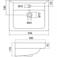 Раковина мебельная Santek Тигода 50 1WH302128