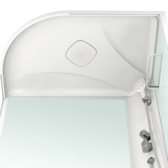 Душевая кабина Domani-Spa Delight 128 high R голубые стенки/прозрачное стекло DS01D128RHDbCl00