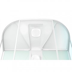 Душевая кабина Domani-Spa Neat 150 high голубые стенки/прозрачное стекло DS01N158HDbCl00