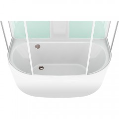 Душевая кабина Domani-Spa Neat 150 high голубые стенки/прозрачное стекло DS01N158HDbCl00