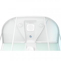 Душевая кабина Domani-Spa Neat 150 high голубые стенки/прозрачное стекло с электрикой и гидромассажем DS01N158HDbCl10