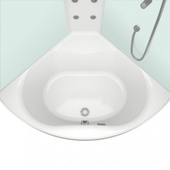 Душевая кабина Domani-Spa Vitality 120 high розовые стенки/прозрачное стекло с электрикой и гидромассажем DS01V1212HPcCl10