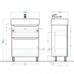 Комплект мебели Alavann Lana 60 (Santek)