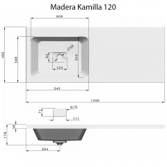Комплект мебели Alavann Soft Silver 120