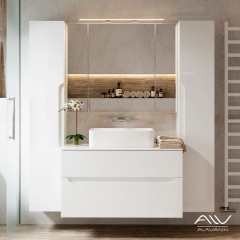 Тумба с раковиной Alavann Stella 100 белый
