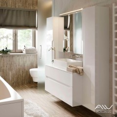 Тумба с раковиной Alavann Stella 100 белый