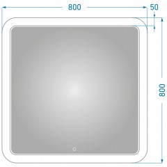 Зеркало Alavann Vanda Lux 80