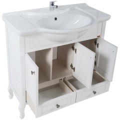 Комплект мебели ASB-Woodline Флоренция 85 белый массив ясеня