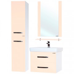 Тумба под раковину Bellezza Рокко 70 подвесная бежевый (Santek)