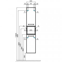 Полка Акватон Лофт Фабрик 34 дуб кантри 1A242703LTDY0