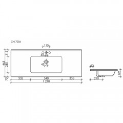 Раковина Ceramica Nova Element CN7006