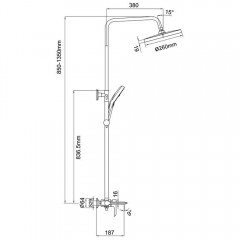 Душевая система Gappo G03-6 G2403-6