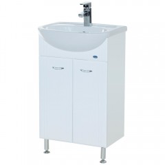 Тумба с раковиной Bellezza Уют 60 белый (двери)