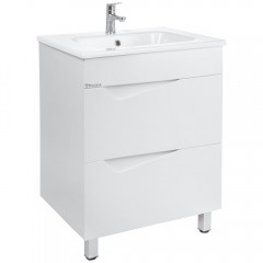 Тумба с раковиной Bellezza Эйфория 60 белый (Sanita)