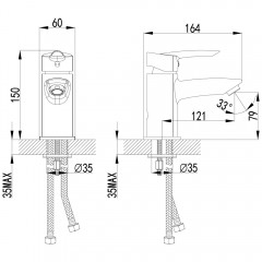 Смеситель для раковины Lemark Mars LM3506C