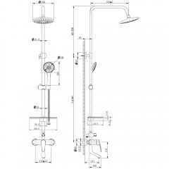 Душевая система Lemark Linara LM0462C