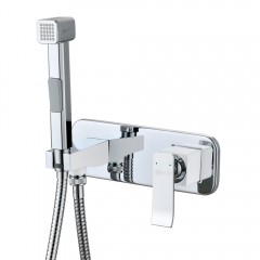 Смеситель с гигиеническим душем встраиваемый Lemark Contest LM5819CW