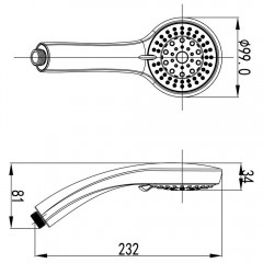 Ручной душ Lemark LM8021C