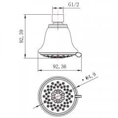 Верхний душ Lemark LM8043C