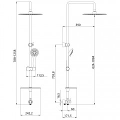 Душевой гарнитур Lemark LM8802C