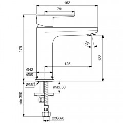 Смеситель для раковины Ideal Standard Cerafine BC554XG