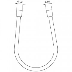 Душевой шланг Ideal Standard Idealflex A3306XG