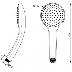 Ручной душ Ideal Standard IdealRain B9402XG
