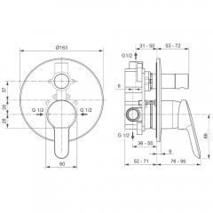 Набор для ванной комнаты Ideal Standard Alpha BD003AA