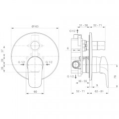 Душевая система Ideal Standard Ceraflex BC447AA