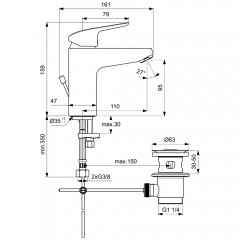 Набор для ванной комнаты Ideal Standard Ceraflex BD001AA