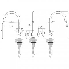 Смеситель для кухни Paulmark Heller He213218-431