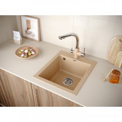 Мойка кухонная Paulmark Leer PM104249-QU