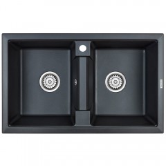 Мойка кухонная Paulmark Tandem PM238150-BLM