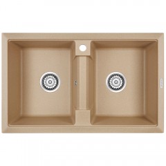 Мойка кухонная Paulmark Tandem PM238150-QU