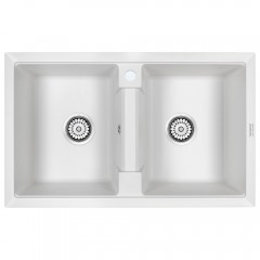 Мойка кухонная Paulmark Tandem PM238150-WH