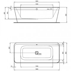 Ванна акриловая Ideal Standard Tonic II K8726V3