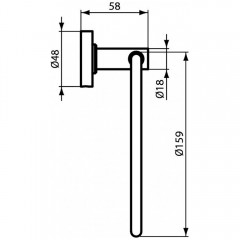Полотенцедержатель-кольцо Ideal Standard Iom A9130XG