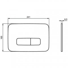 Клавиша смыва Ideal Standard Oleas R0123A6