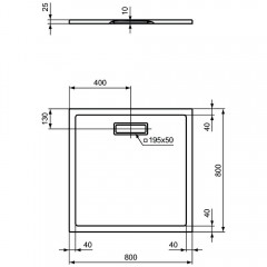 Поддон акриловый Ideal Standard Ultraflat New T4466V3