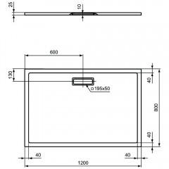 Поддон акриловый Ideal Standard Ultraflat New T4469V3