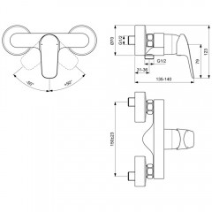 Смеситель для ванны Ideal Standard Ceraflex B1720AA