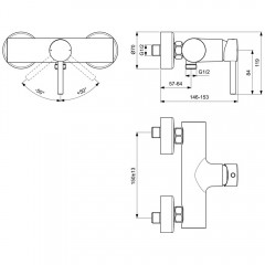 Смеситель для душа Ideal Standard Ceraline BC200AA