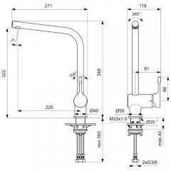 Смеситель для кухни Ideal Standard Ceralook BC174GN