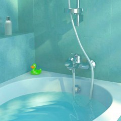 Смеситель для ванны Ideal Standard Ceramix Blue B9490AA