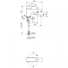 Смеситель на борт ванны Ideal Standard Ceraplan III B0769AA