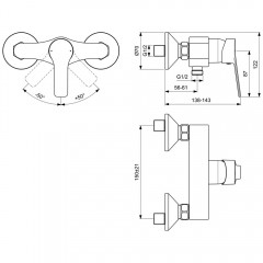 Смеситель для душа Ideal Standard Entella BC235AA