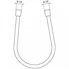 Душевой шланг Ideal Standard Idealflex A4109AA