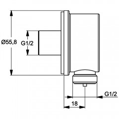 Шланговое подключение Ideal Standard IdealRain B9448AA